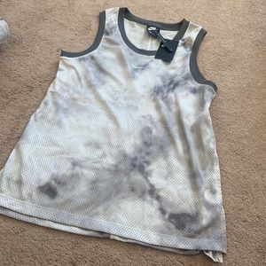 Nike Grey Mesh Loose Fit Tank NWT